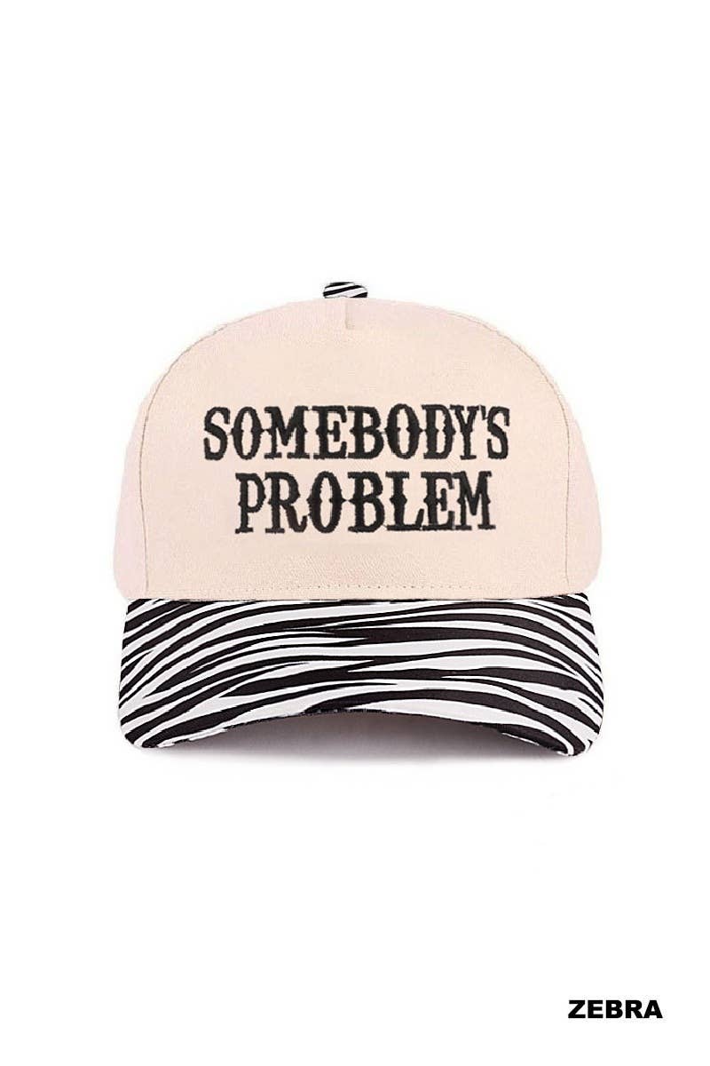 Somebody’s Problem Two Tone Canvas Cotton Cap