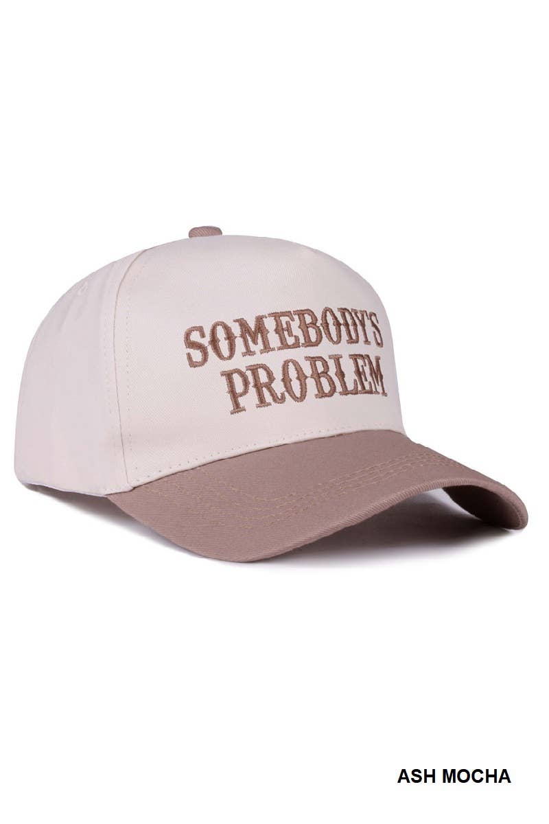 Somebody’s Problem Two Tone Canvas Cotton Cap