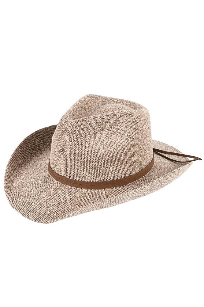 C.C Terry Cloth Band Trim Cowboy Hat