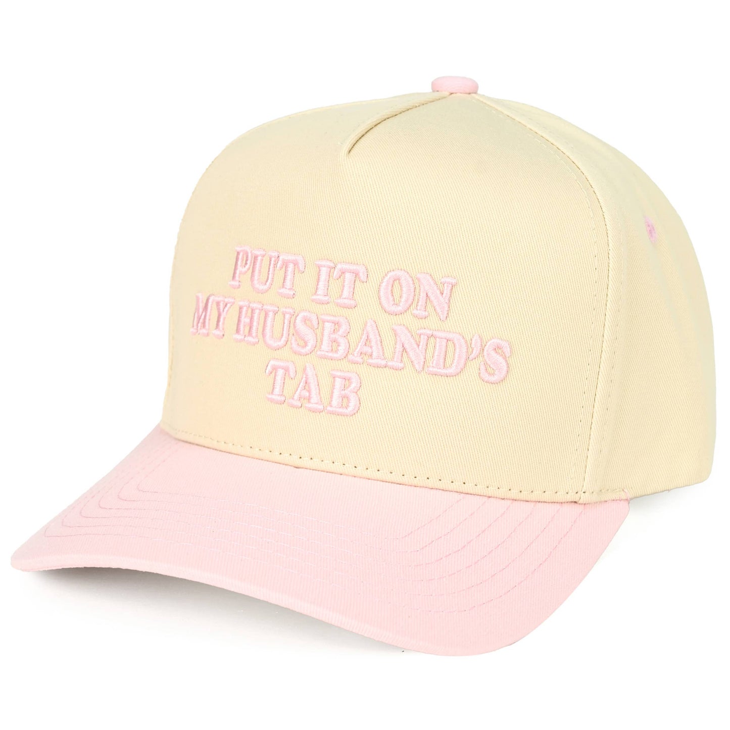 C.C PUT IT ON MY HUSBAND'S TAB Letter Trucker Hat