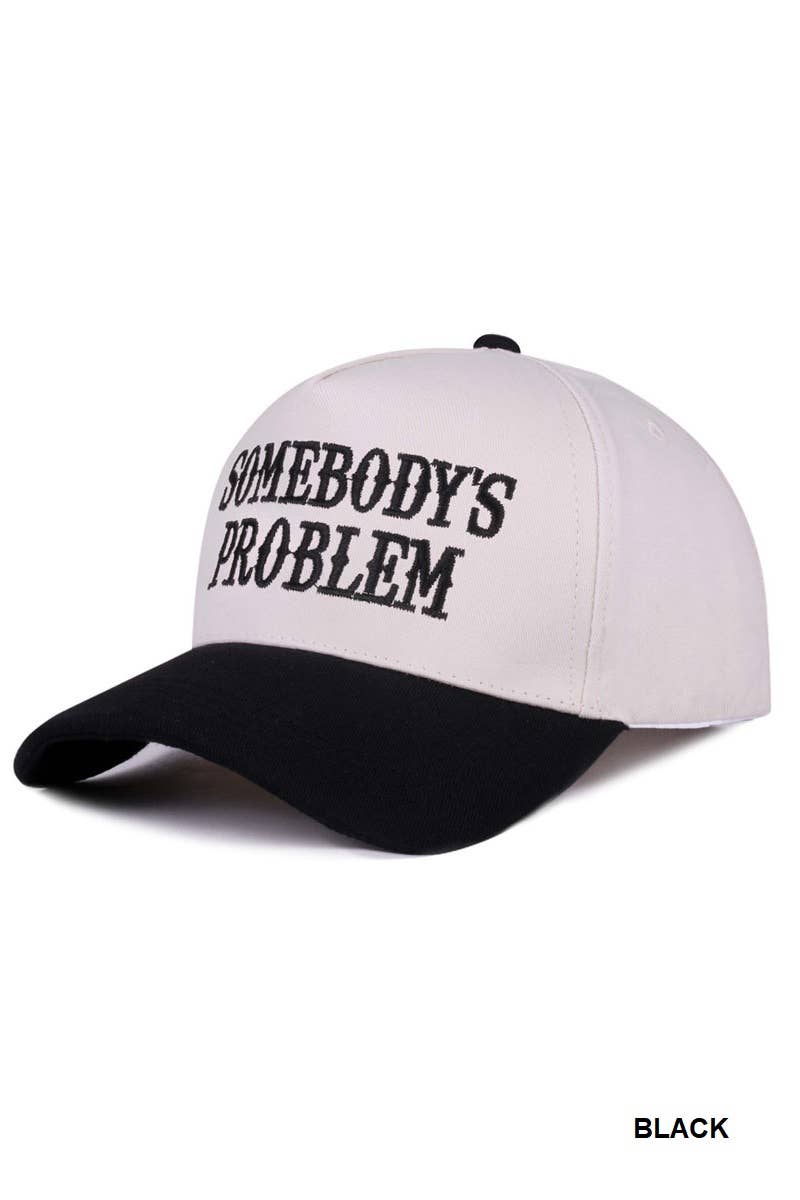 Somebody’s Problem Two Tone Canvas Cotton Cap