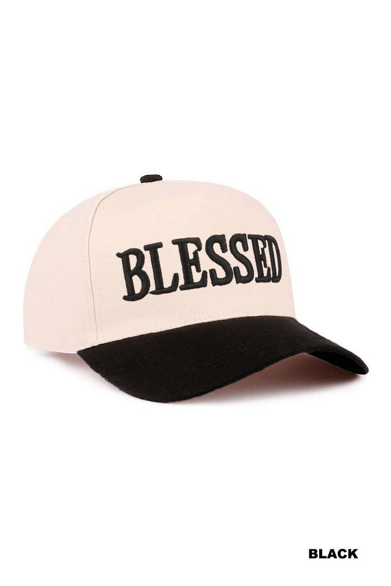 Blessed Two Tone Cotton Cap
