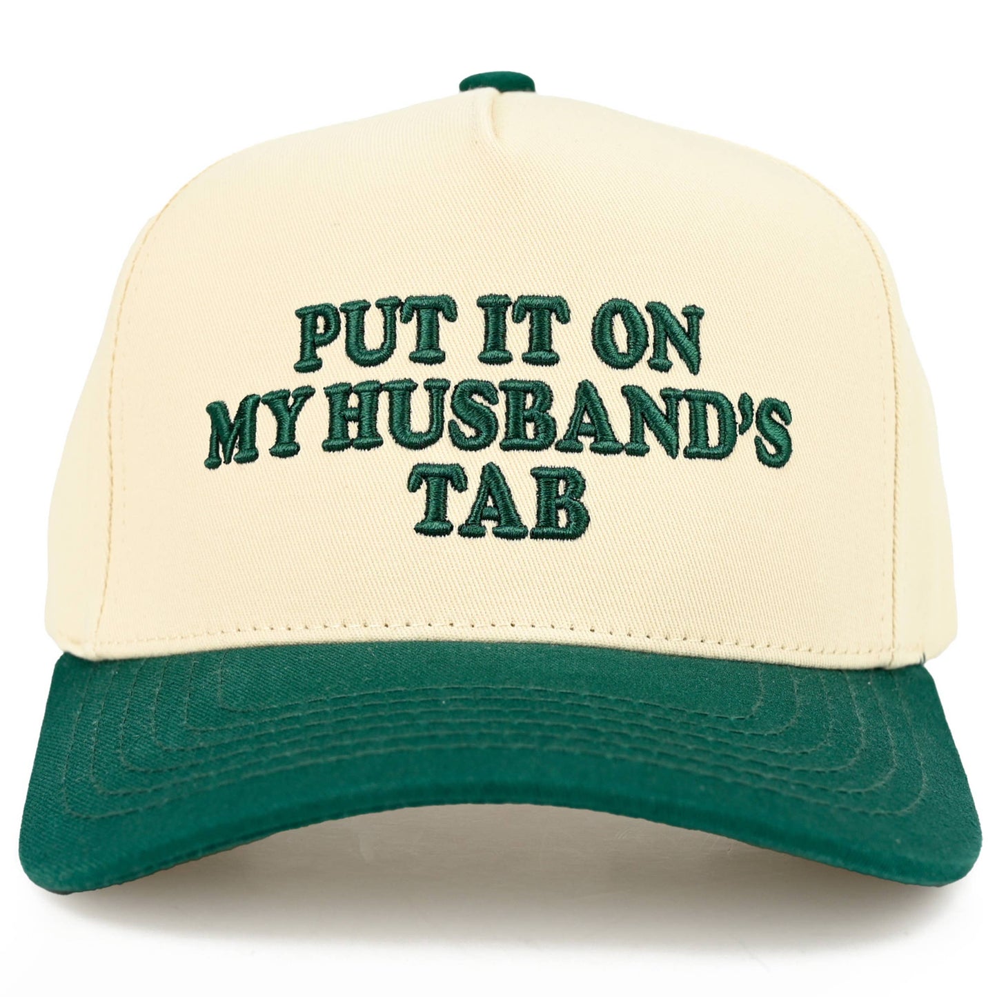 C.C PUT IT ON MY HUSBAND'S TAB Letter Trucker Hat