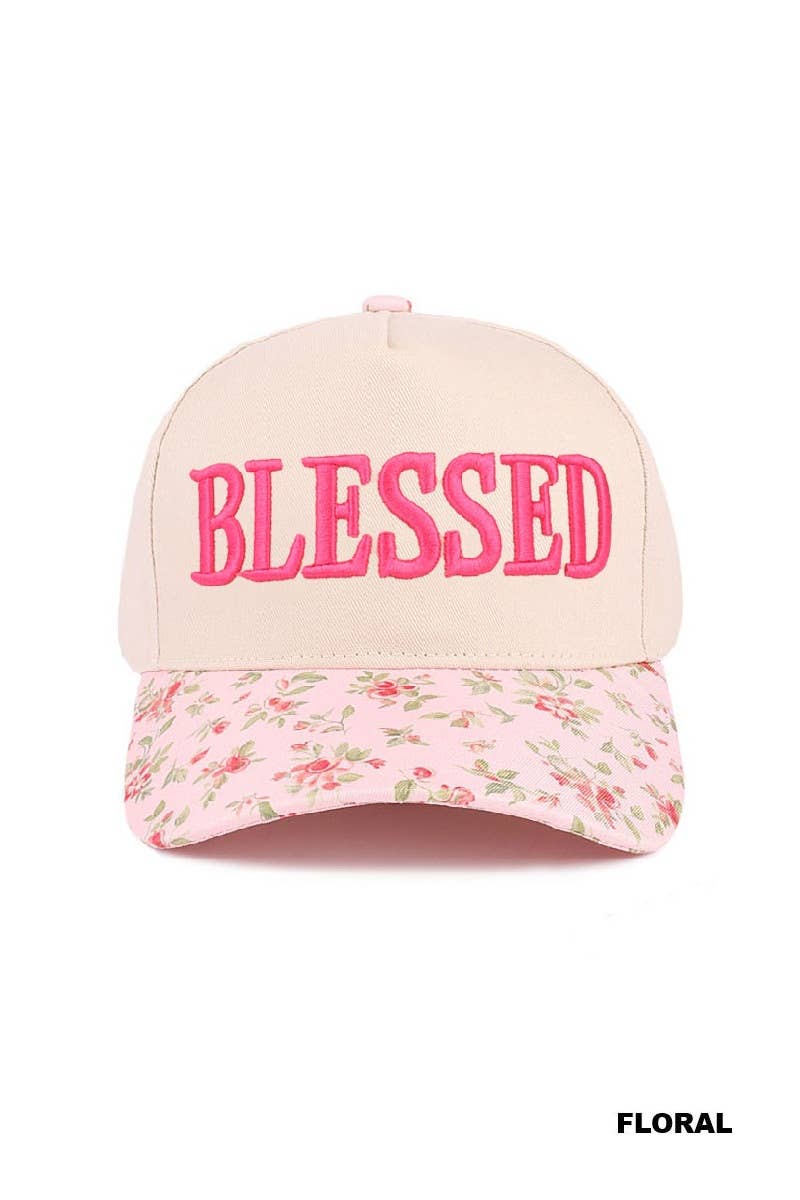 Blessed Two Tone Cotton Cap