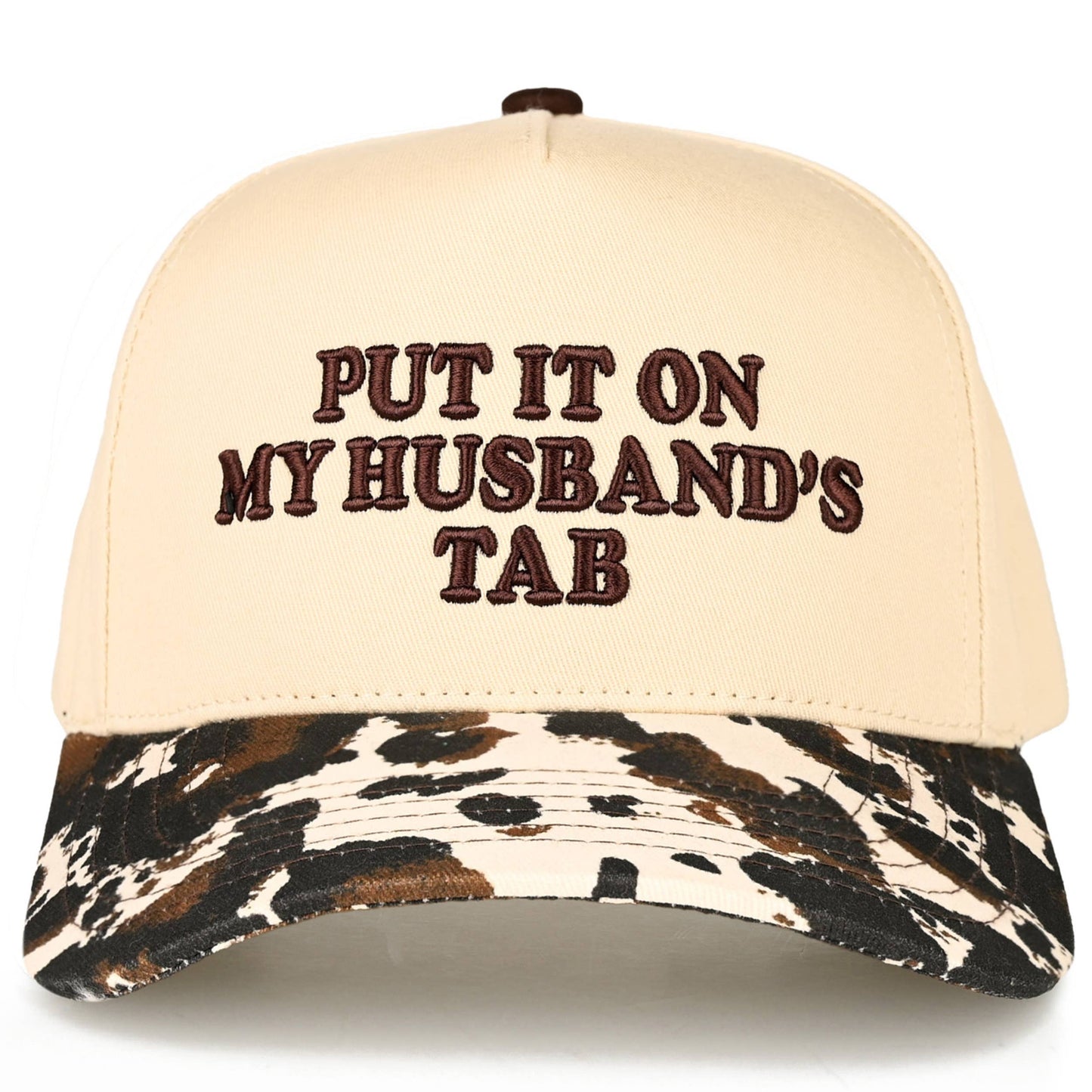 C.C PUT IT ON MY HUSBAND'S TAB Letter Trucker Hat