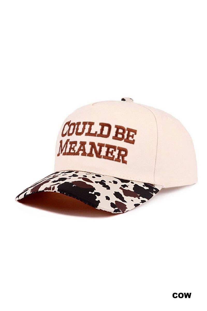 Could Be Meaner Two Tone Cotton Cap SI-29120