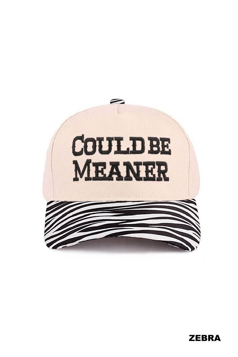 Could Be Meaner Two Tone Cotton Cap SI-29120