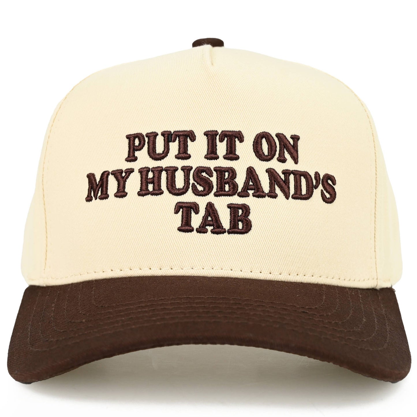 C.C PUT IT ON MY HUSBAND'S TAB Letter Trucker Hat