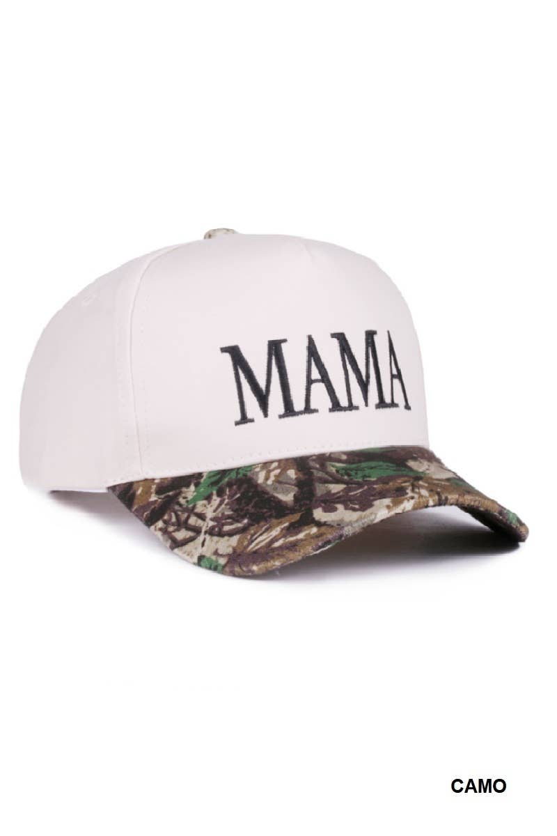 MAMA - Two Tone Canvas Baseball Cap