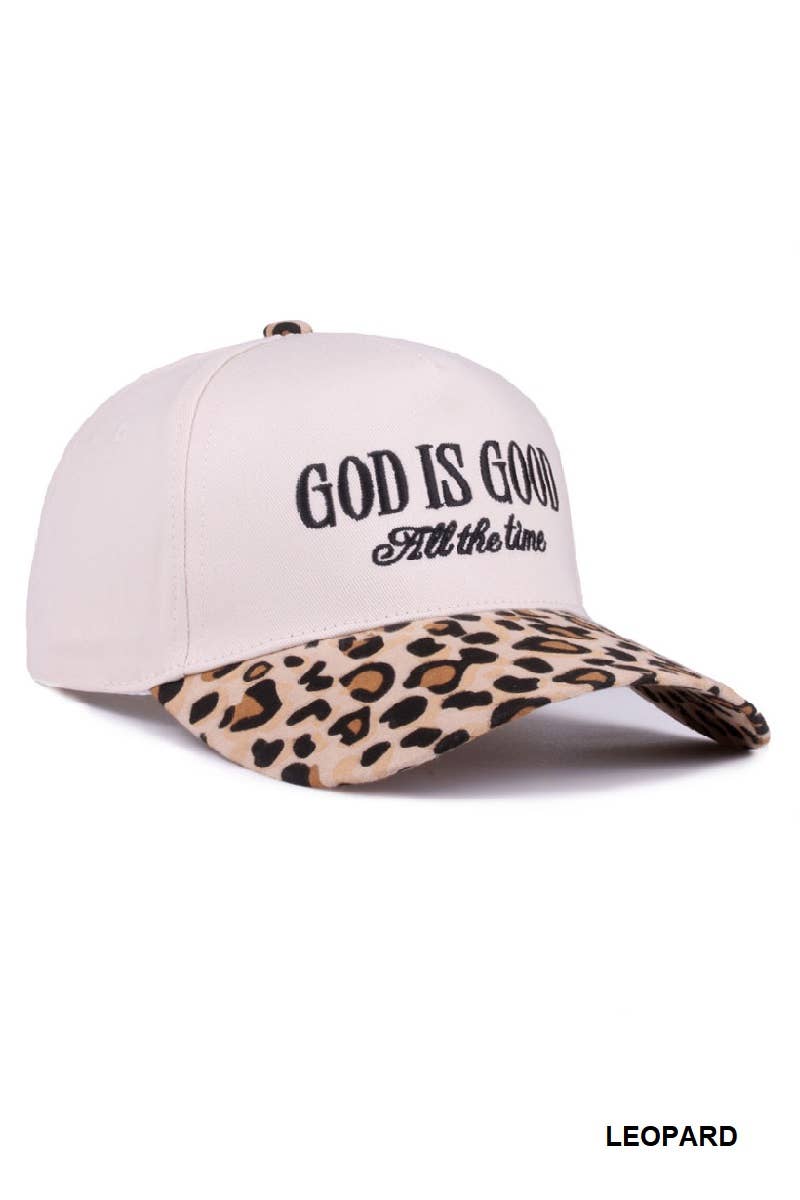 God Is Good All The Time - Two Tone Canvas Cotton Cap