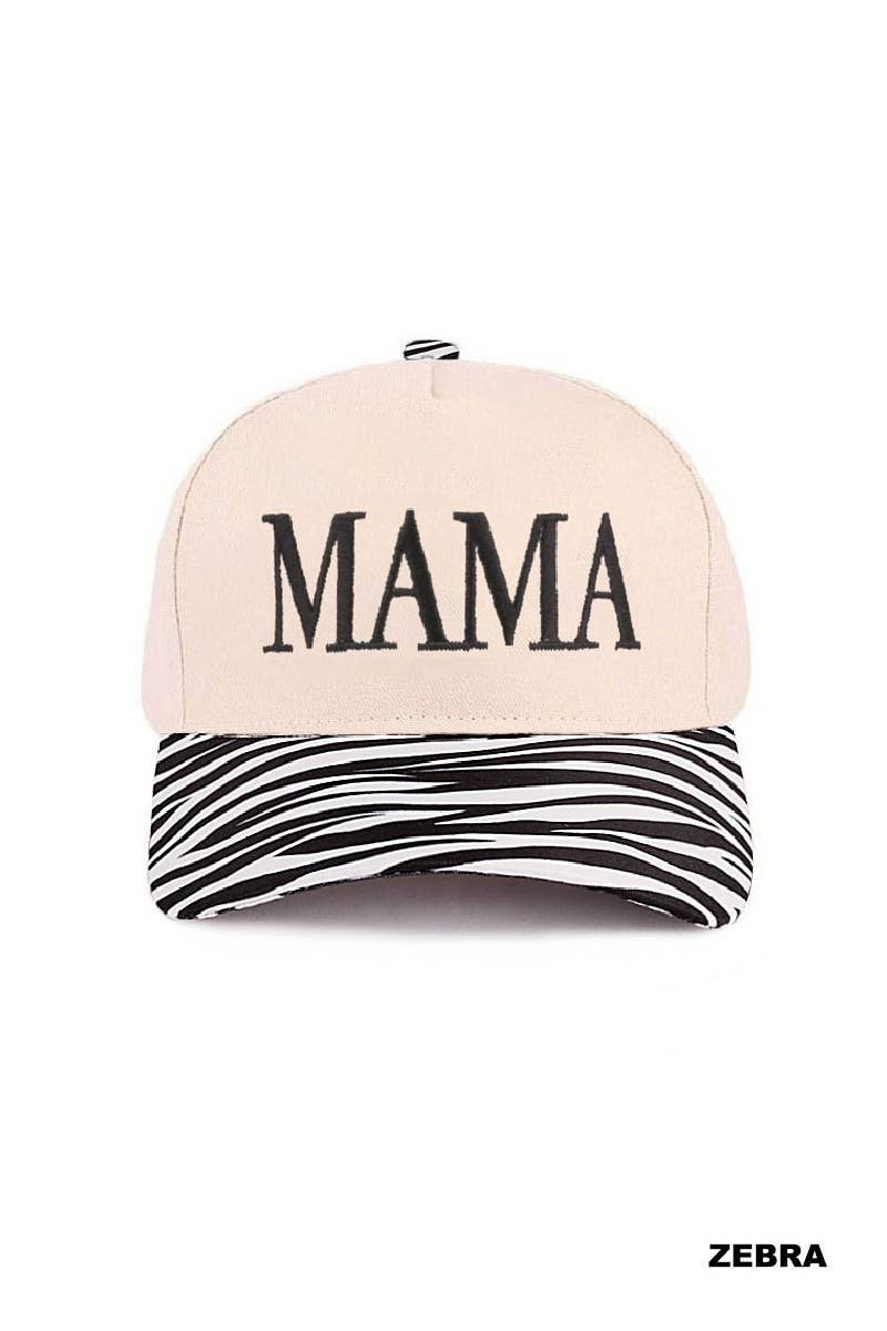 MAMA - Two Tone Canvas Baseball Cap