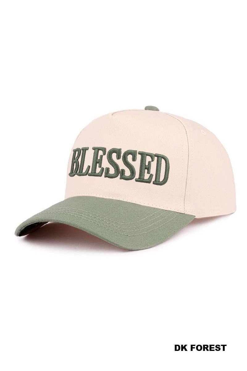 Blessed Two Tone Cotton Cap