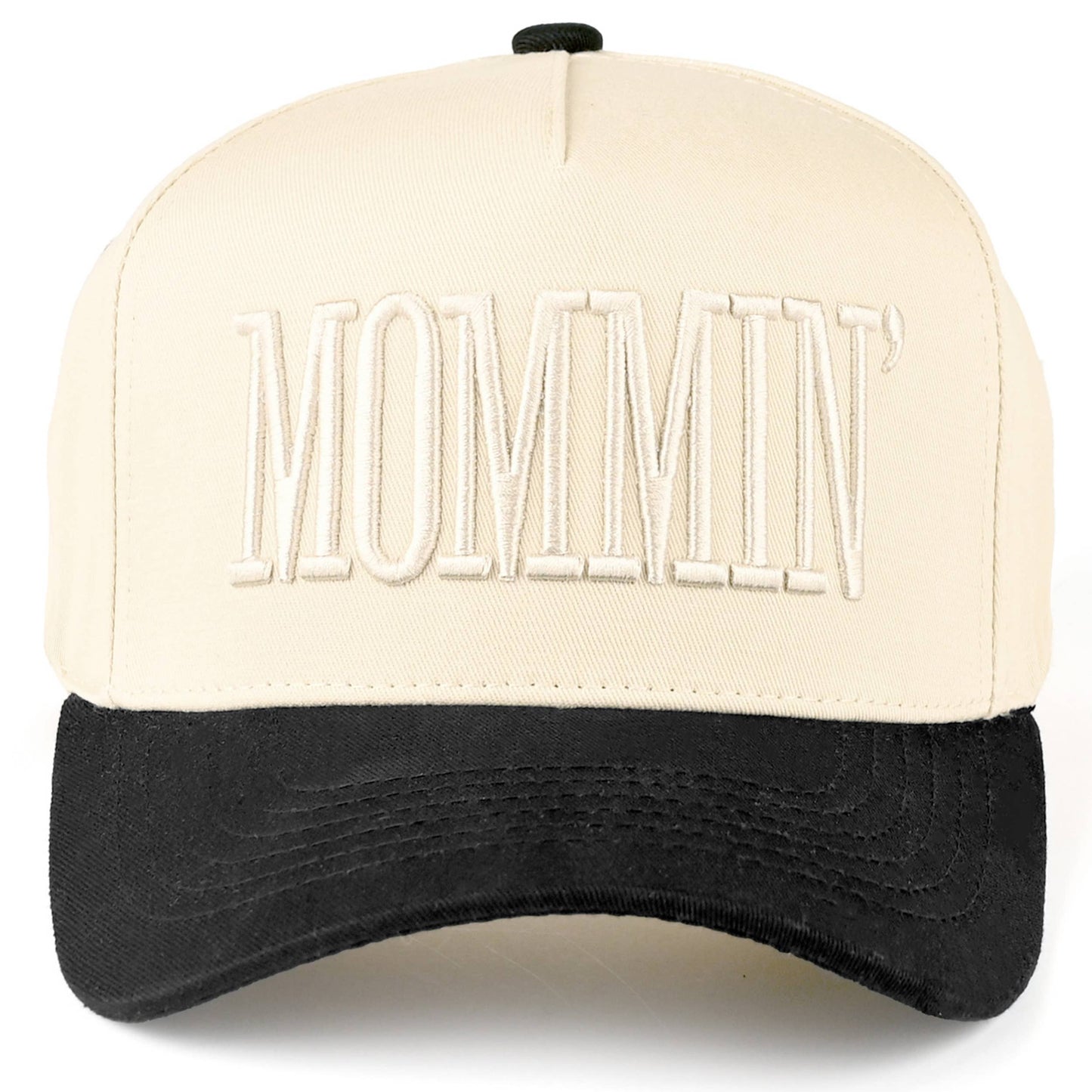 C.C MOMMIN Letter Two Tone Trucker Cap