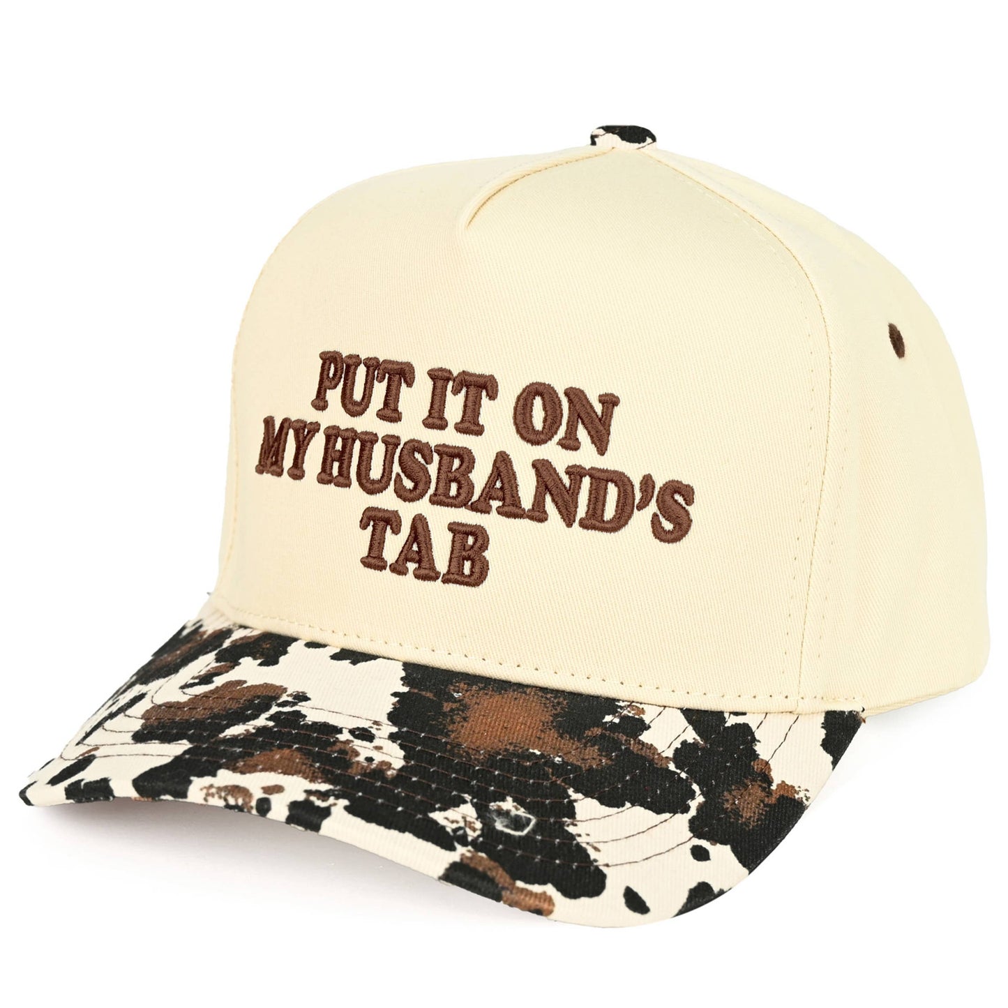 C.C PUT IT ON MY HUSBAND'S TAB Letter Trucker Hat