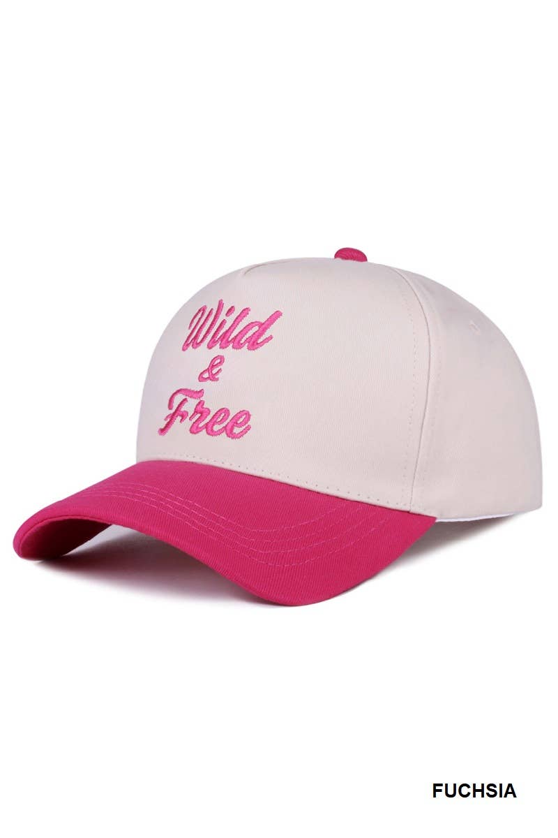 Wild & Free Two Tone Canvas Cotton Cap