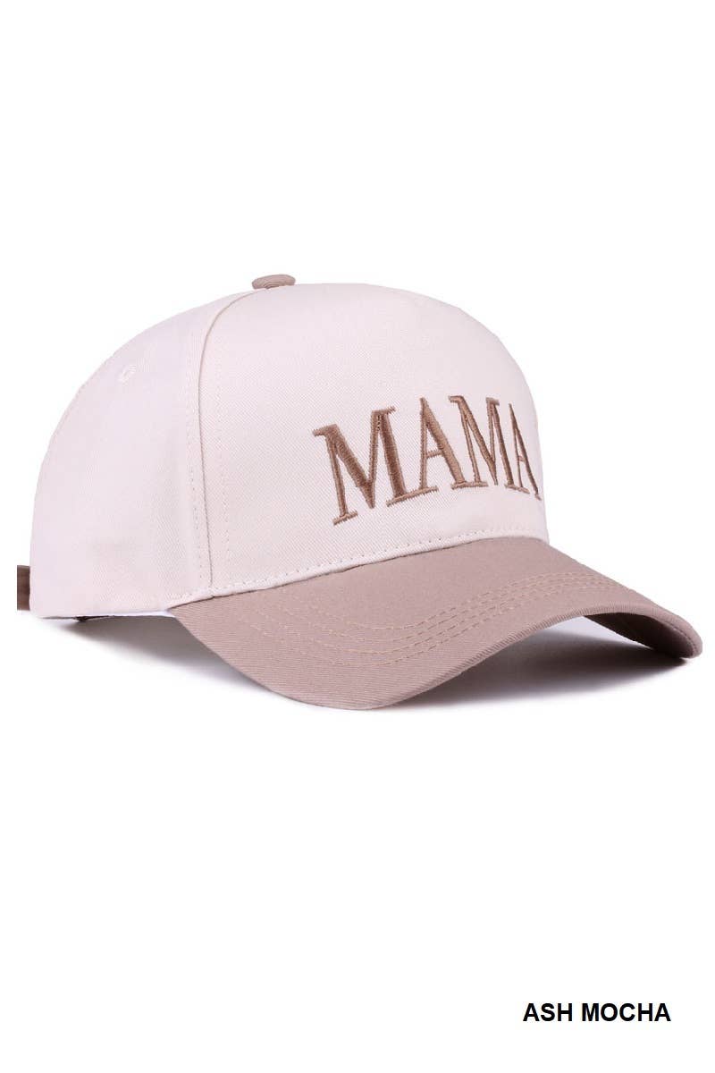 MAMA - Two Tone Canvas Baseball Cap
