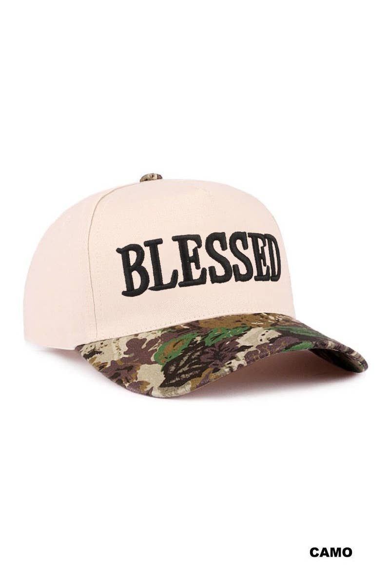 Blessed Two Tone Cotton Cap