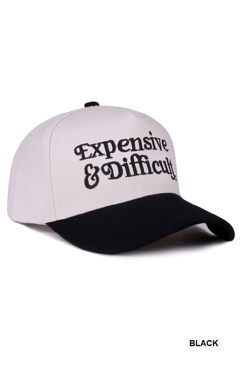 Expensive & Difficult - Two Tone Canvas Cotton Cap