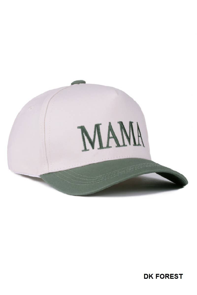 MAMA - Two Tone Canvas Baseball Cap
