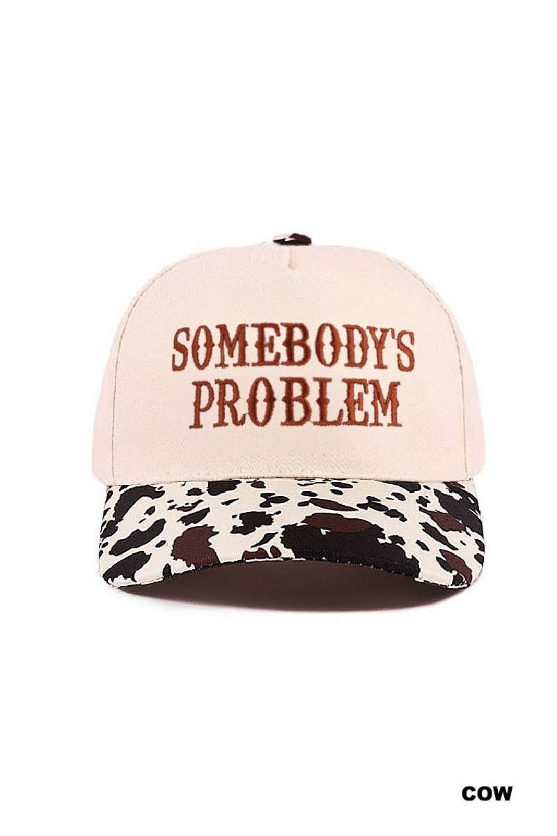 Somebody’s Problem Two Tone Canvas Cotton Cap