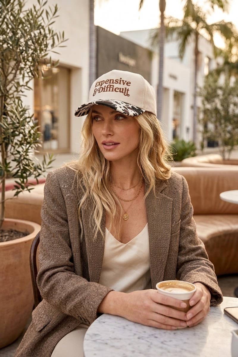 Expensive & Difficult - Two Tone Canvas Cotton Cap