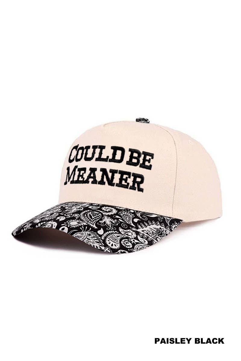 Could Be Meaner Two Tone Cotton Cap SI-29120