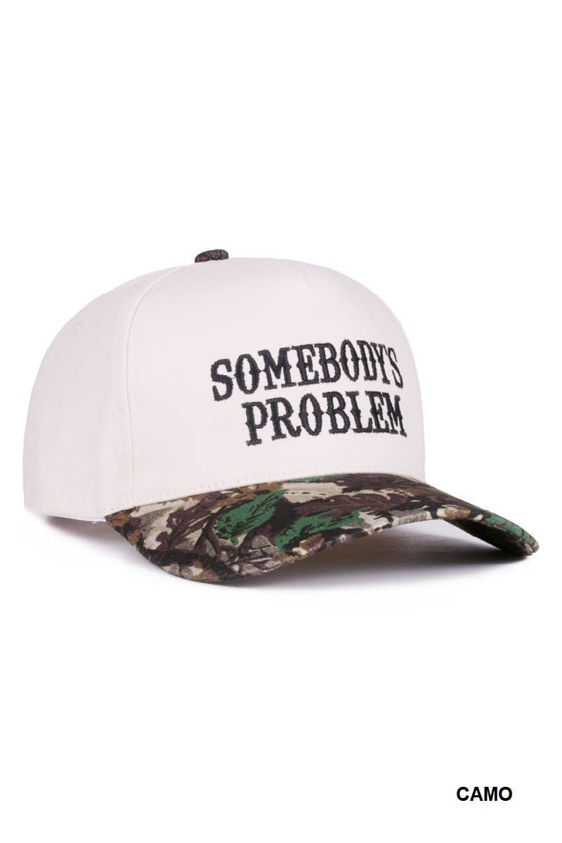 Somebody’s Problem Two Tone Canvas Cotton Cap