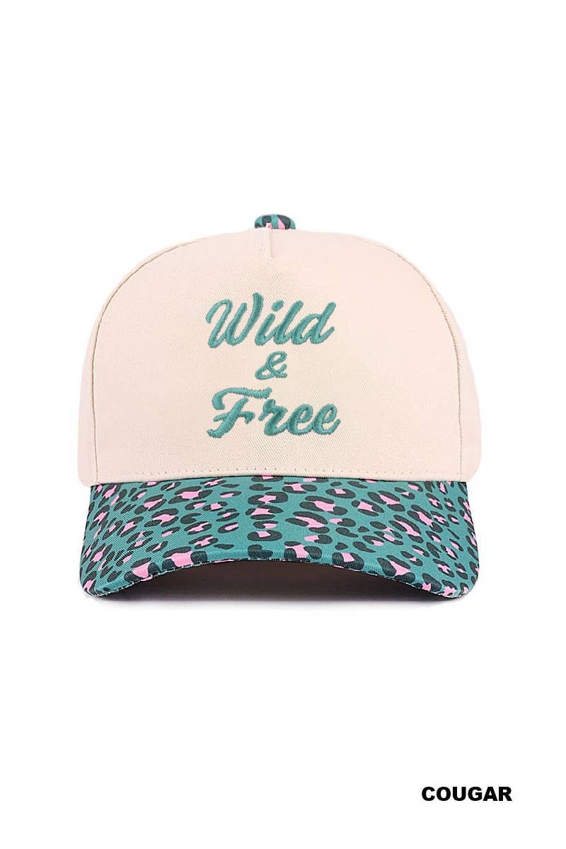 Wild & Free Two Tone Canvas Cotton Cap
