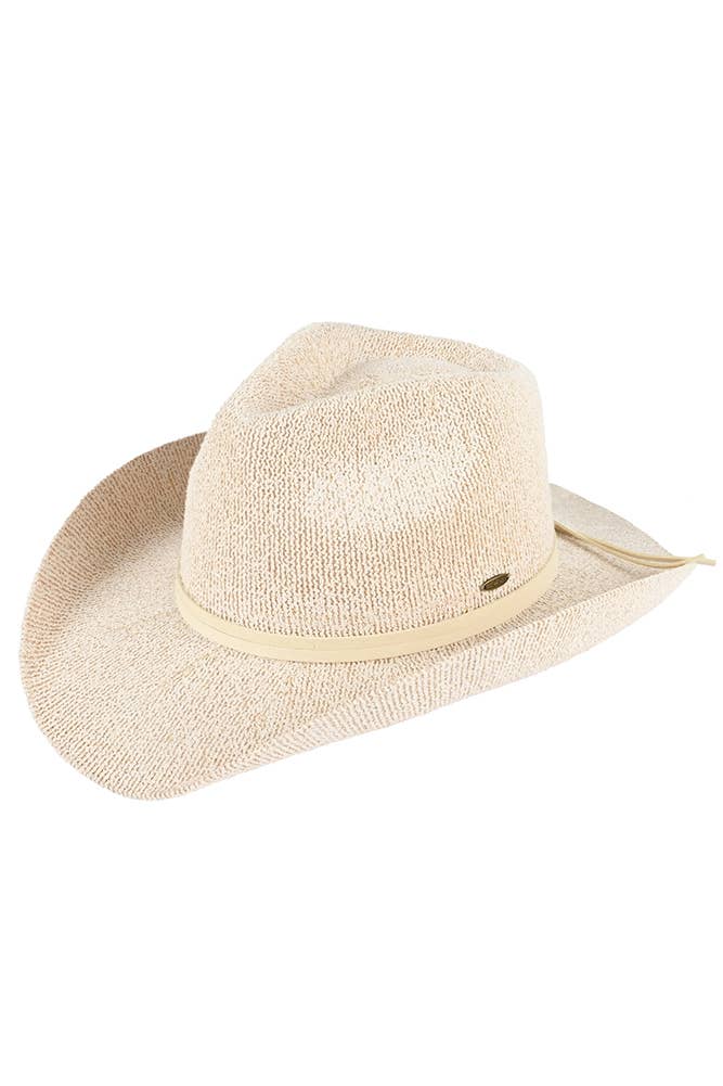 C.C Terry Cloth Band Trim Cowboy Hat