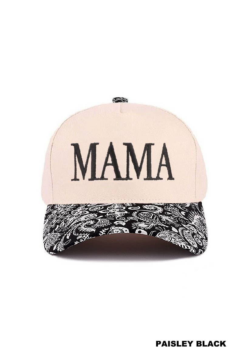 MAMA - Two Tone Canvas Baseball Cap