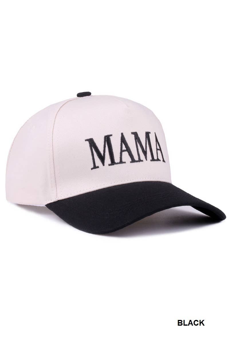 MAMA - Two Tone Canvas Baseball Cap