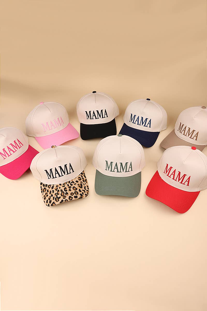 MAMA - Two Tone Canvas Baseball Cap