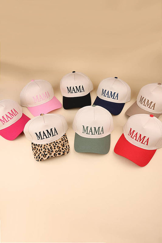 MAMA - Two Tone Canvas Baseball Cap