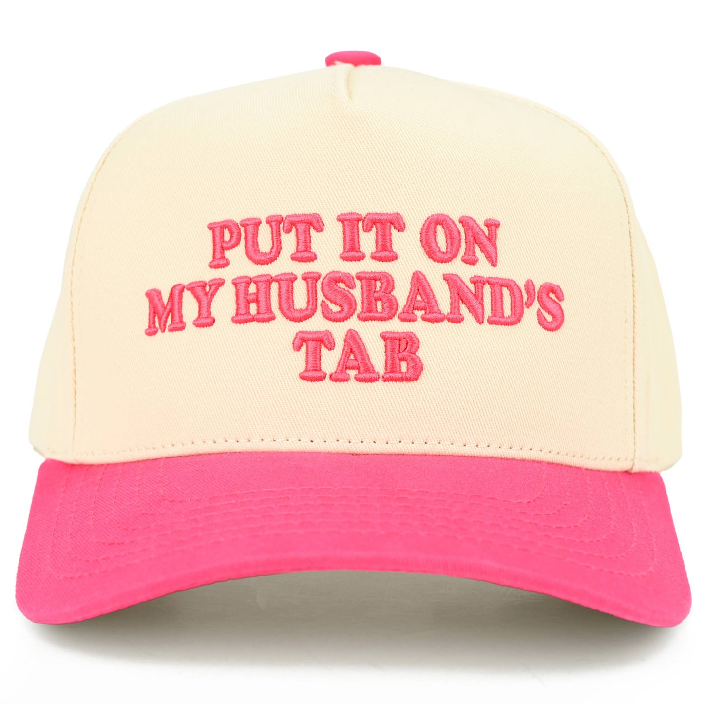 C.C PUT IT ON MY HUSBAND'S TAB Letter Trucker Hat