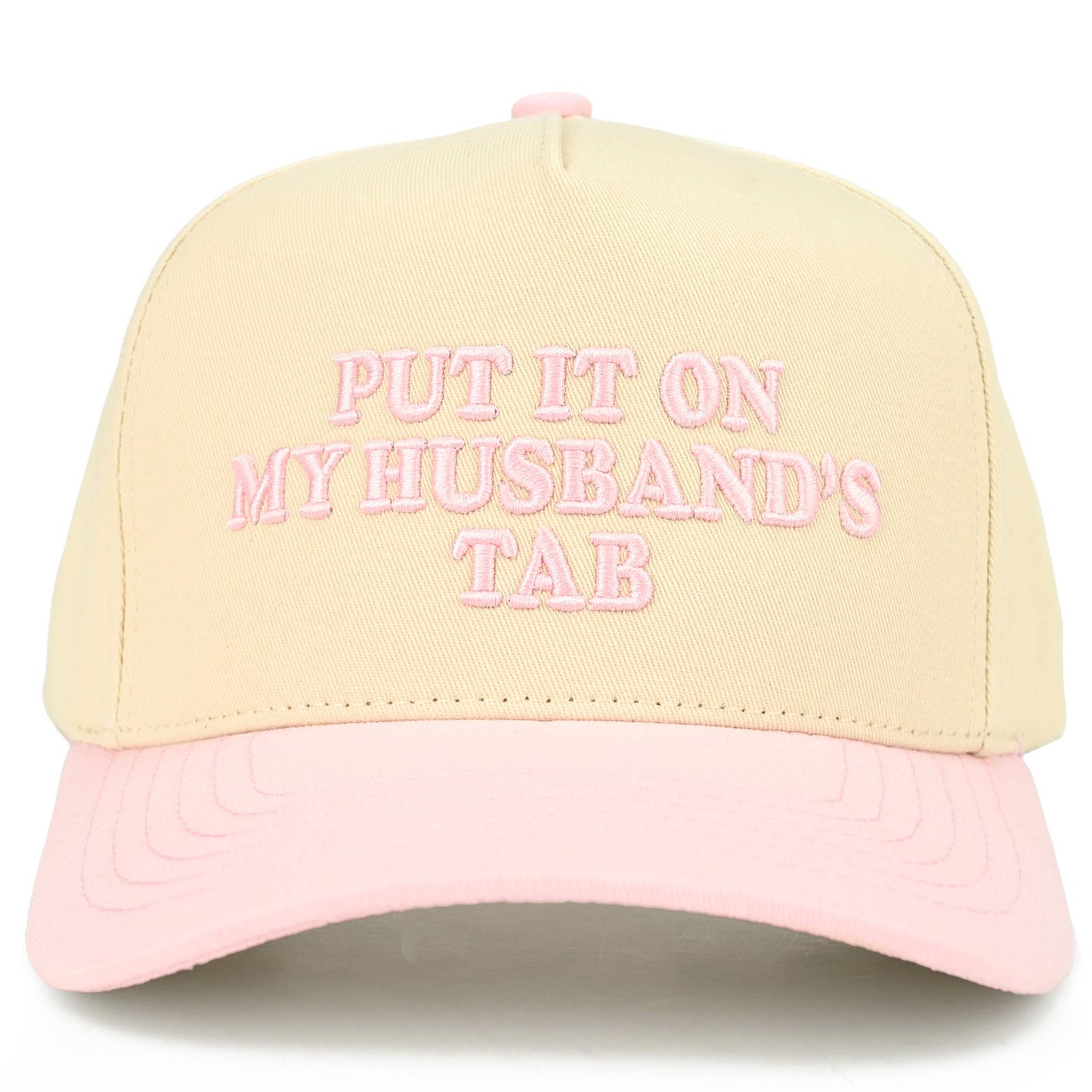 C.C PUT IT ON MY HUSBAND'S TAB Letter Trucker Hat