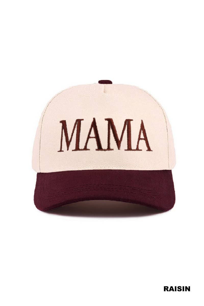 MAMA - Two Tone Canvas Baseball Cap