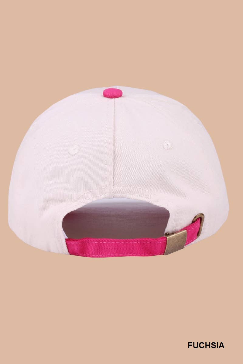 Literally Just a Girl - Two Tone Canvas Cotton Cap