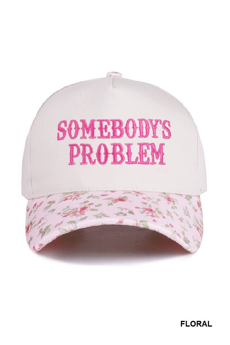 Somebody’s Problem Two Tone Canvas Cotton Cap